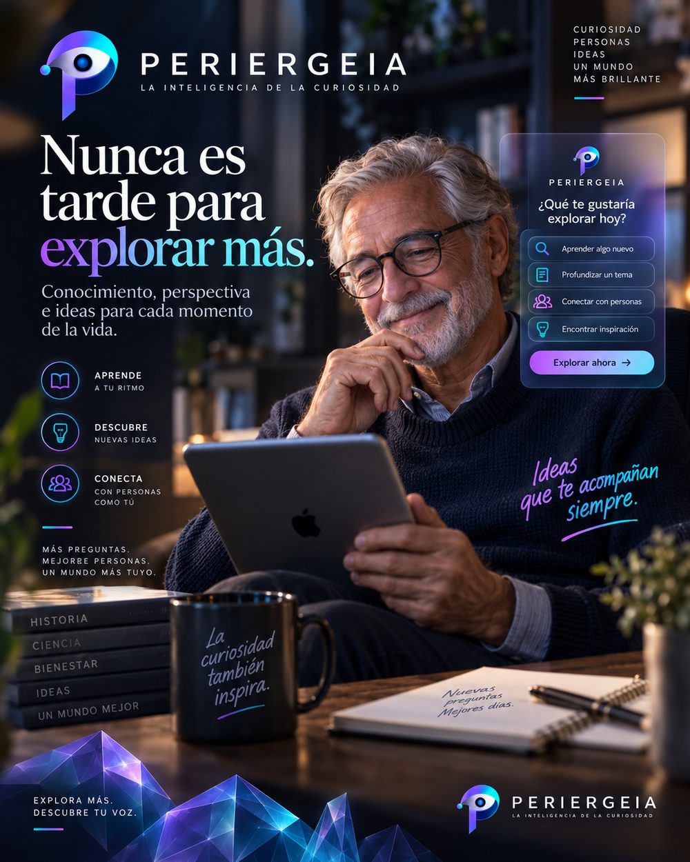 Explora más. Descubre tu voz.